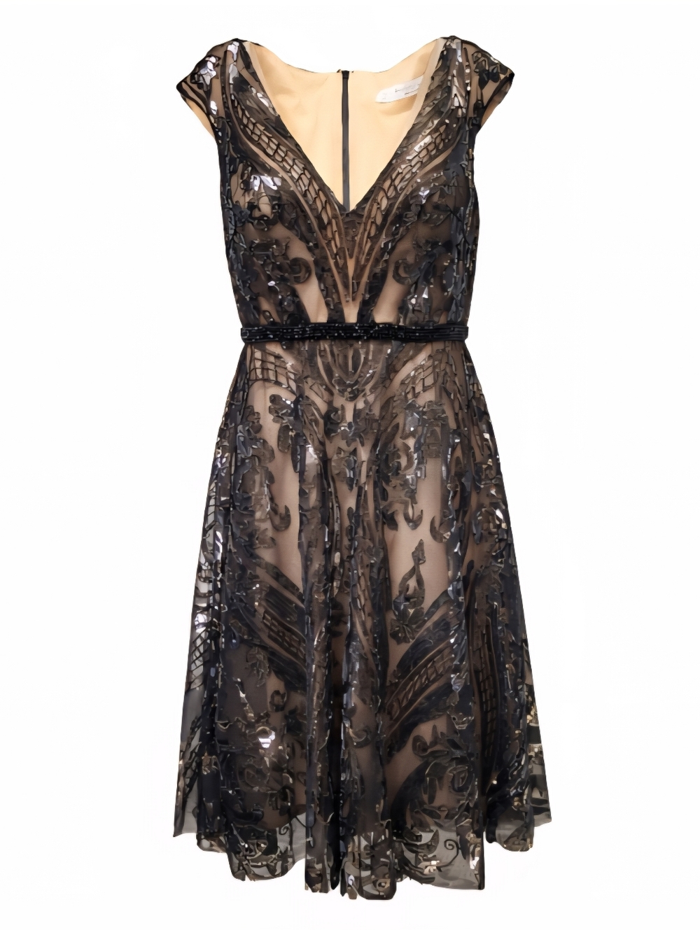 Mac Duggal Black Sequin Dress
